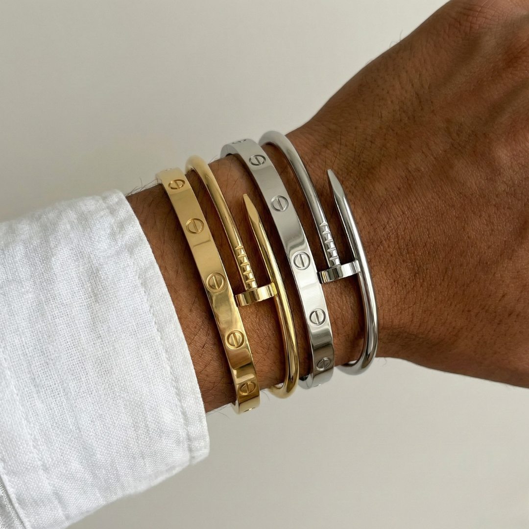 LUXO PARA HOMENS | CONJUNTO DE 4 PULSEIRAS