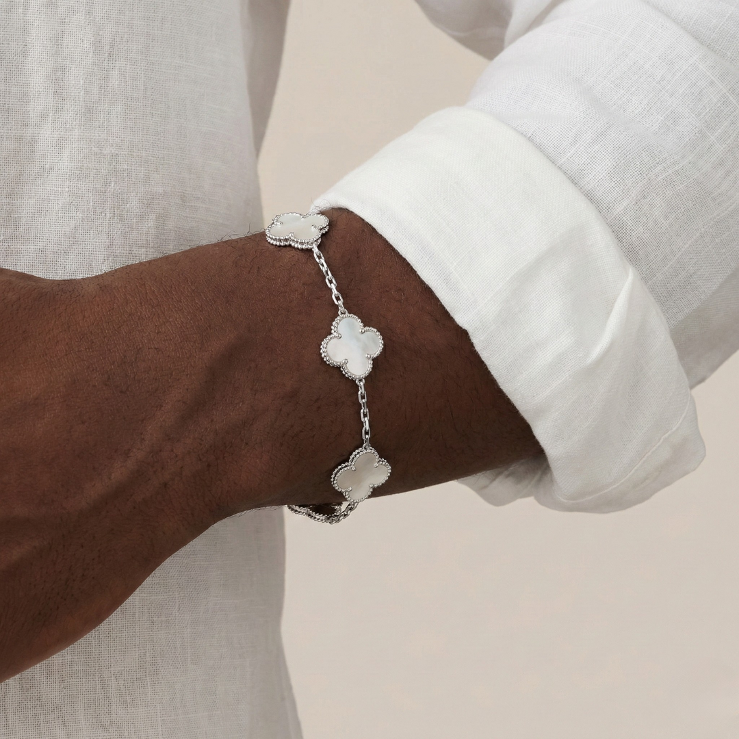 Pulseira de diamantes para homem
